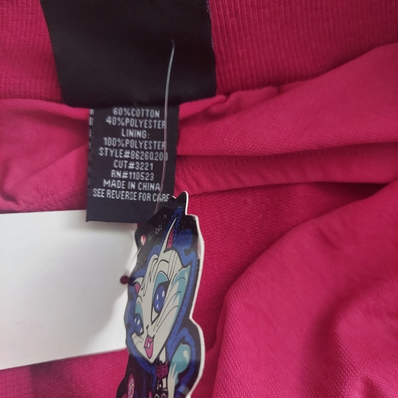 LA Kitty Hot Pink Romper Sz L - Picture 3 of 3